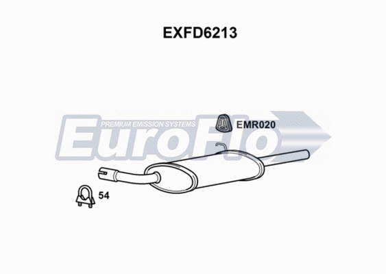 Rear Muffler (EXFD6213)