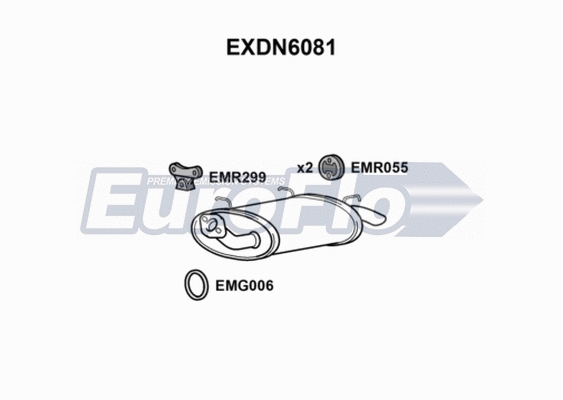 Rear Muffler (EXDN6081)