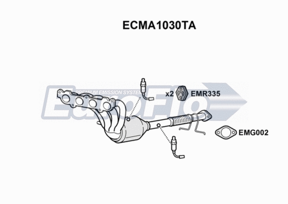 Catalytic Converter (ECMA1030TA)