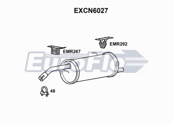 Rear Muffler (EXCN6027)