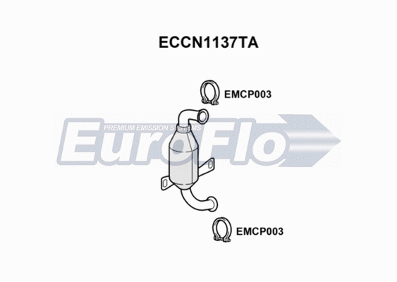 Catalytic Converter (ECCN1137TA)