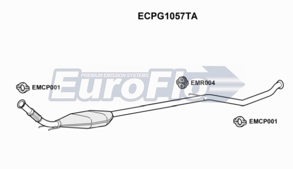 Catalytic Converter (ECPG1057TA)