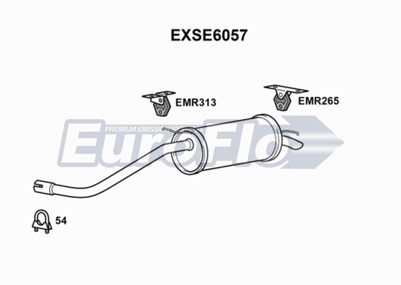 Rear Muffler (EXSE6057)