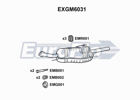 Rear Muffler (EXGM6031)