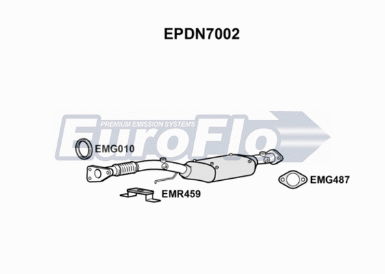 Soot/Particulate Filter, exhaust system (EPDN7002)