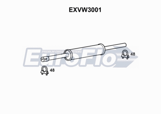 Centre Muffler (EXVW3001)