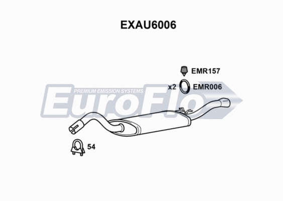 Rear Muffler (EXAU6006)