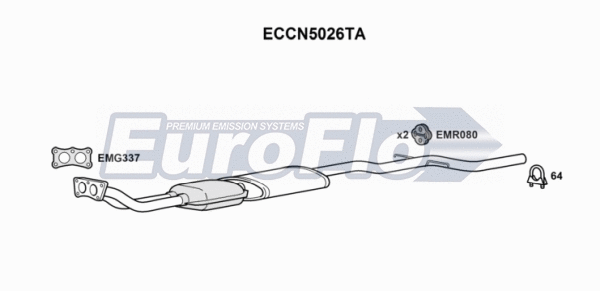 Catalytic Converter (ECCN5026TA)