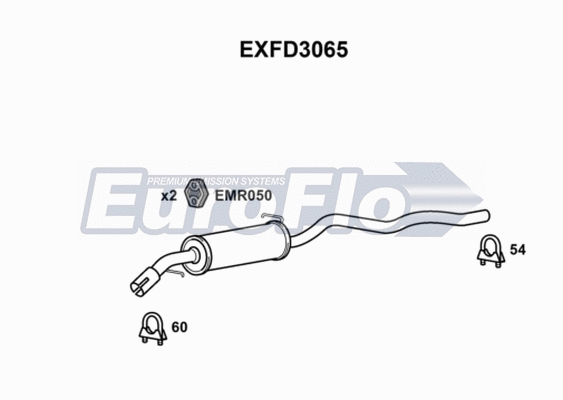 Centre Muffler (EXFD3065)