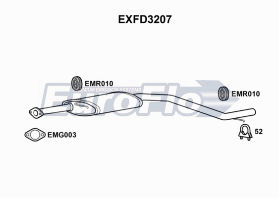 Centre Muffler (EXFD3207)