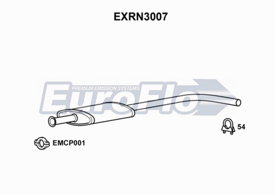 Centre Muffler (EXRN3007)