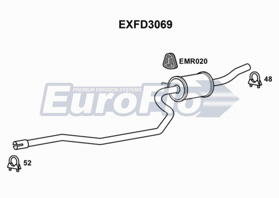Centre Muffler (EXFD3069)