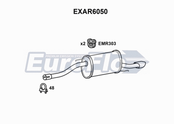 Rear Muffler (EXAR6050)