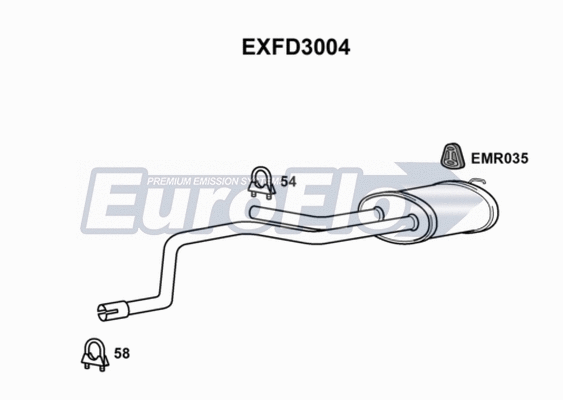 Centre Muffler (EXFD3004)