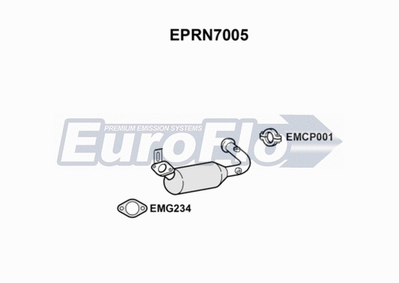 Soot/Particulate Filter, exhaust system (EPRN7005)
