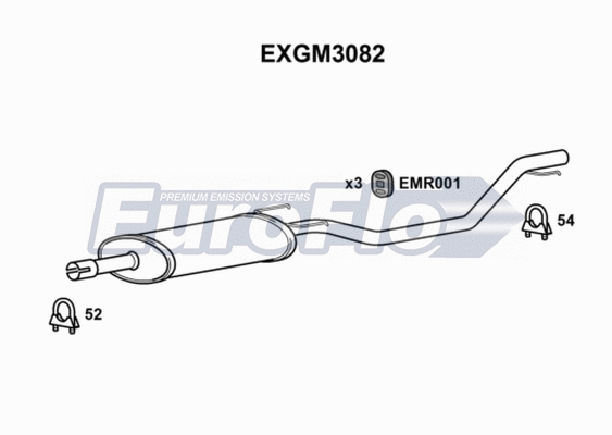 Centre Muffler (EXGM3082)