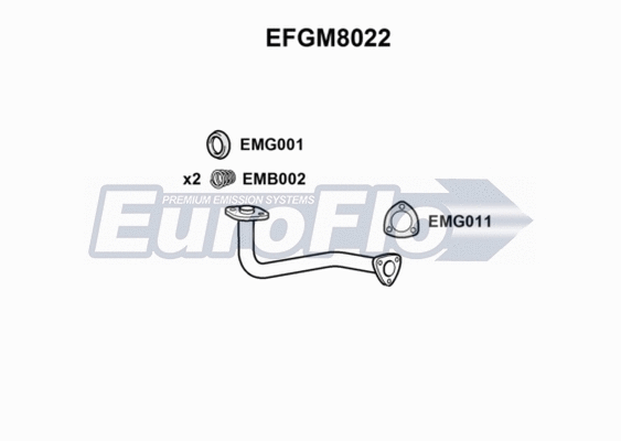 Exhaust Pipe (EFGM8022)
