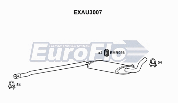 Centre Muffler (EXAU3007)