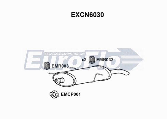 Rear Muffler (EXCN6030)
