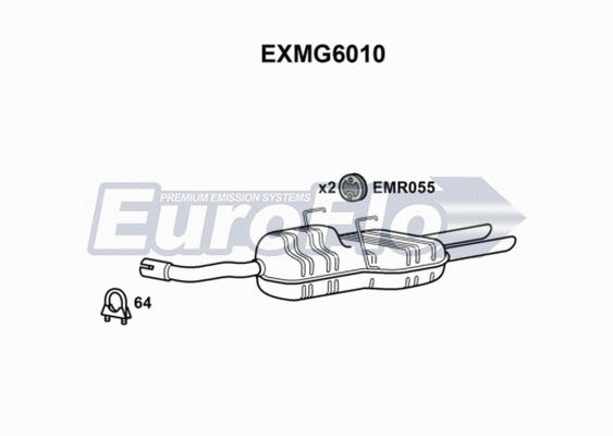 Rear Muffler (EXMG6010)