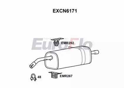 Rear Muffler (EXCN6171)