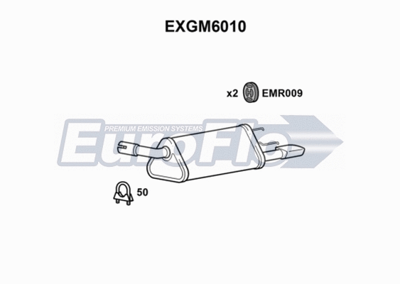 Rear Muffler (EXGM6010)
