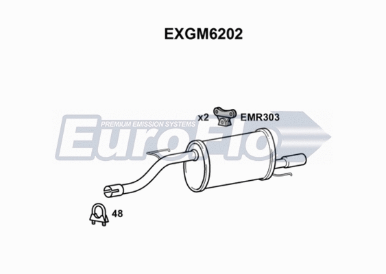 Rear Muffler (EXGM6202)