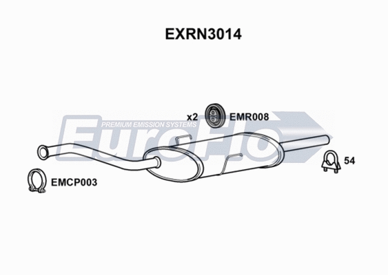 Centre Muffler (EXRN3014)