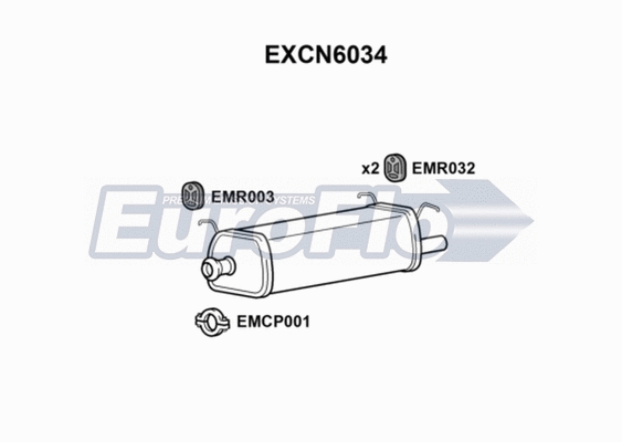 Rear Muffler (EXCN6034)