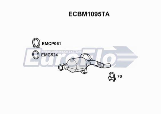 Catalytic Converter (ECBM1095TA)