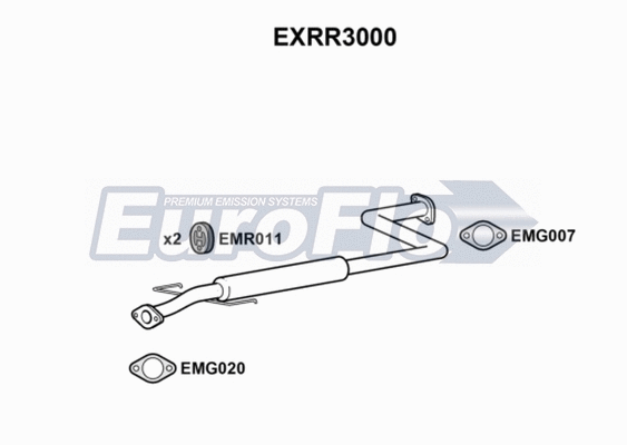 Centre Muffler (EXRR3000)