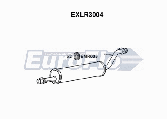 Centre Muffler (EXLR3004)