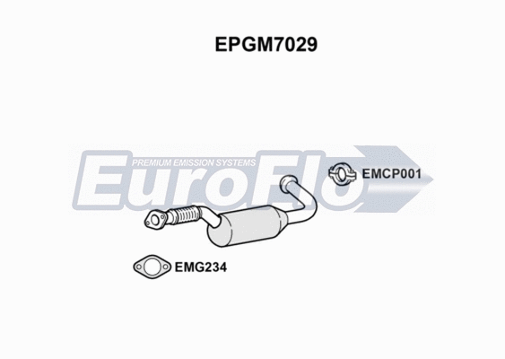 Soot/Particulate Filter, exhaust system (EPGM7029)