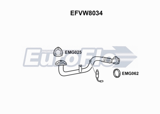 Exhaust Pipe (EFVW8034)