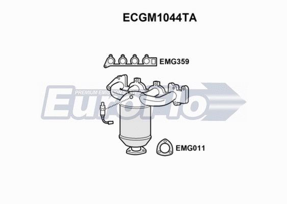 Catalytic Converter (ECGM1044TA)