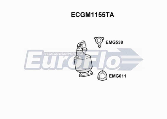 Catalytic Converter (ECGM1155TA)
