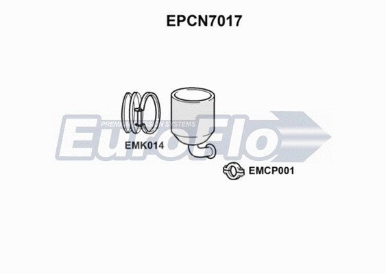 Soot/Particulate Filter, exhaust system (EPCN7017)
