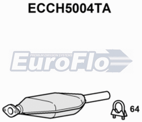 Catalytic Converter (ECCH5004TA)