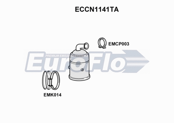 Catalytic Converter (ECCN1141TA)