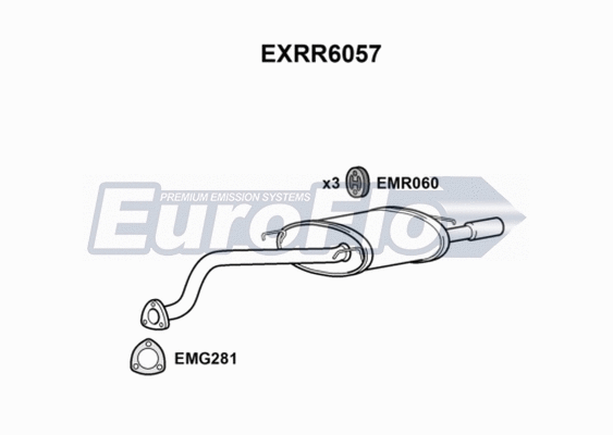 Rear Muffler (EXRR6057)