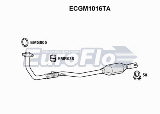 Catalytic Converter (ECGM1016TA)