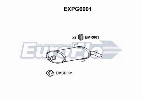 Rear Muffler (EXPG6001)