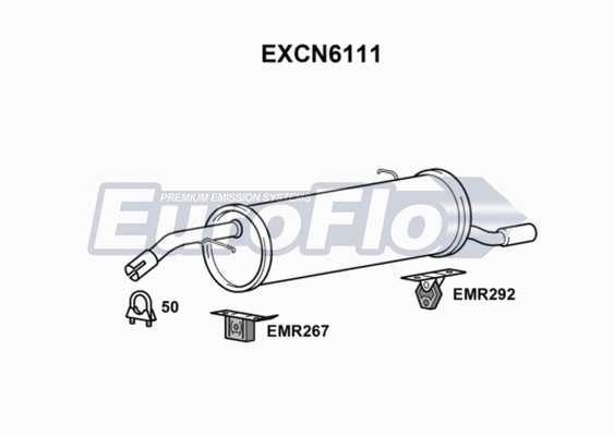 Rear Muffler (EXCN6111)