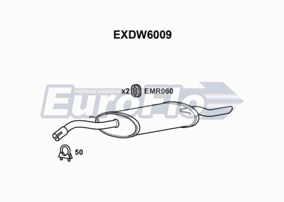 Rear Muffler (EXDW6009)