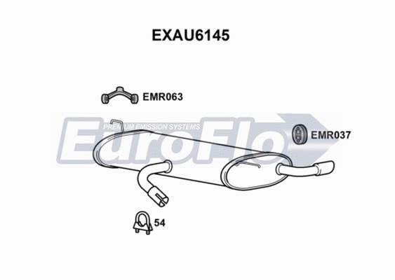 Rear Muffler (EXAU6145)