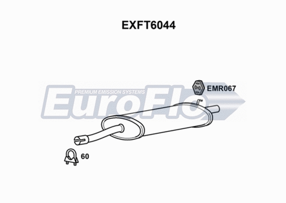 Rear Muffler (EXFT6044)