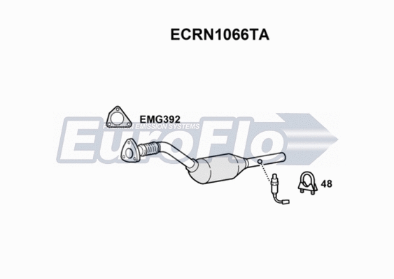 Catalytic Converter (ECRN1066TA)