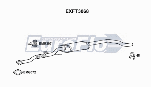 Centre Muffler (EXFT3068)