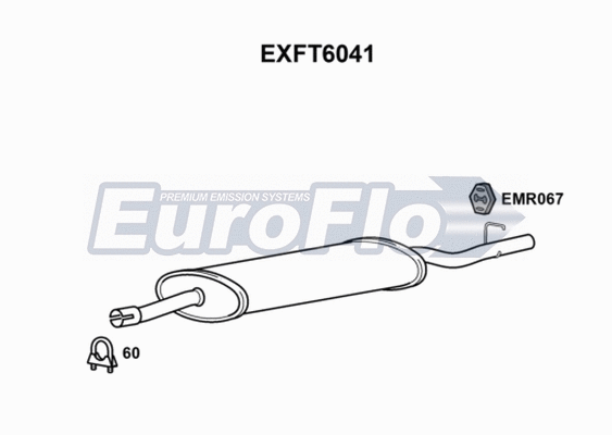 Rear Muffler (EXFT6041)