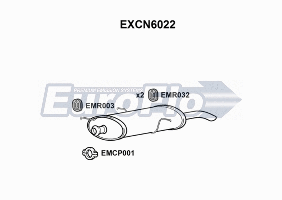 Rear Muffler (EXCN6022)
